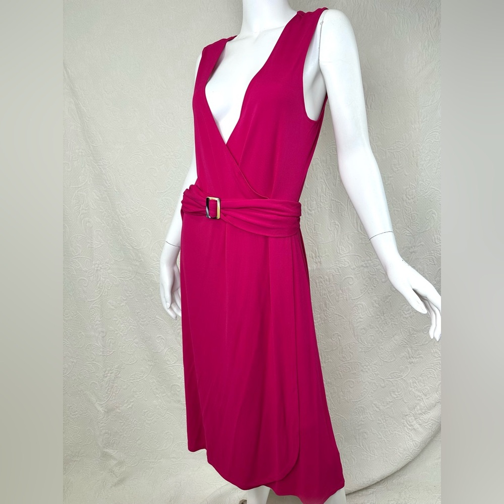 Banana Republic XL NWT VTG Sleeveless Pink Crossover Dress w/Belt